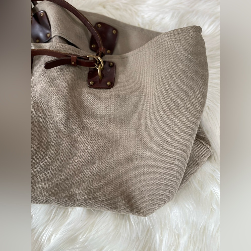Bottega Veneta Sardegna Tote Canvas With Leather XL - Picture 3 of 15